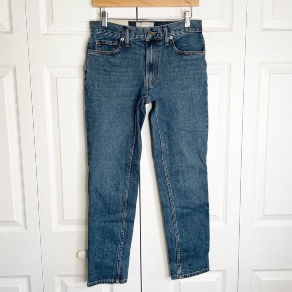 Everlane The Slim Fit Blue Denim Organic Cotton Jeans Men's Size 28x28 NWT